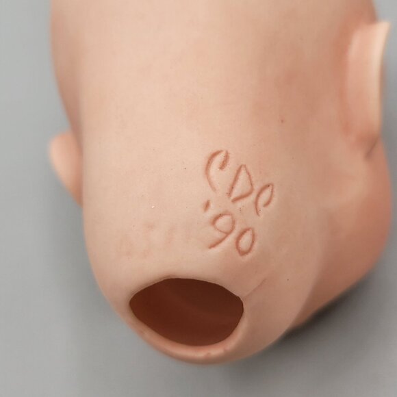 Vintage Porcelain Doll Head Replacement Doll Parts Doll Making - Picture 5 of 9